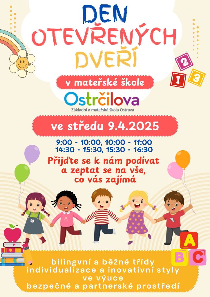 Colorful Illustrated Registration for Kindergarten Instagram Post (Leták (A4))